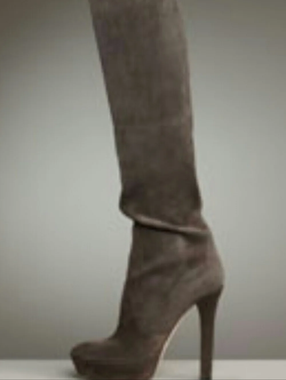 Miu Miu Suede Leather Over The Knee 5